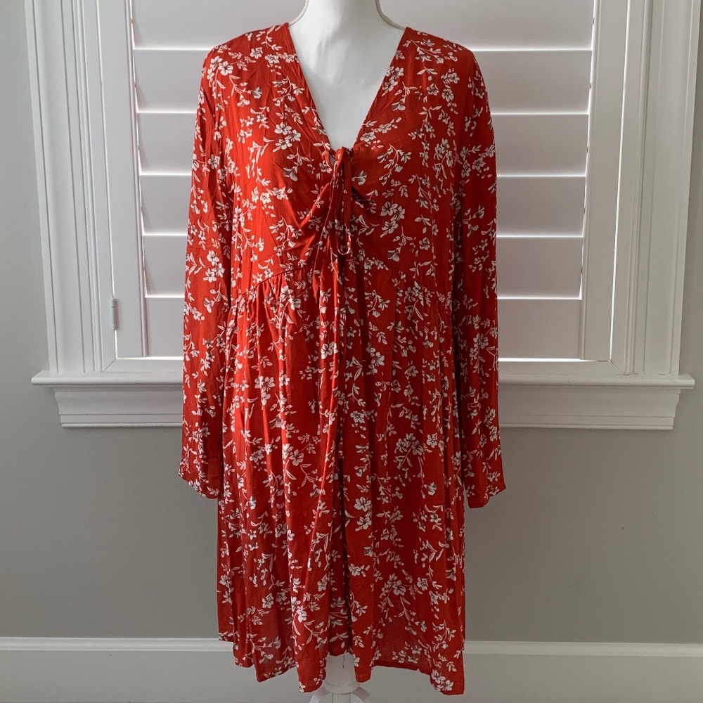 Boho Orange Dress Size XXL NWOT